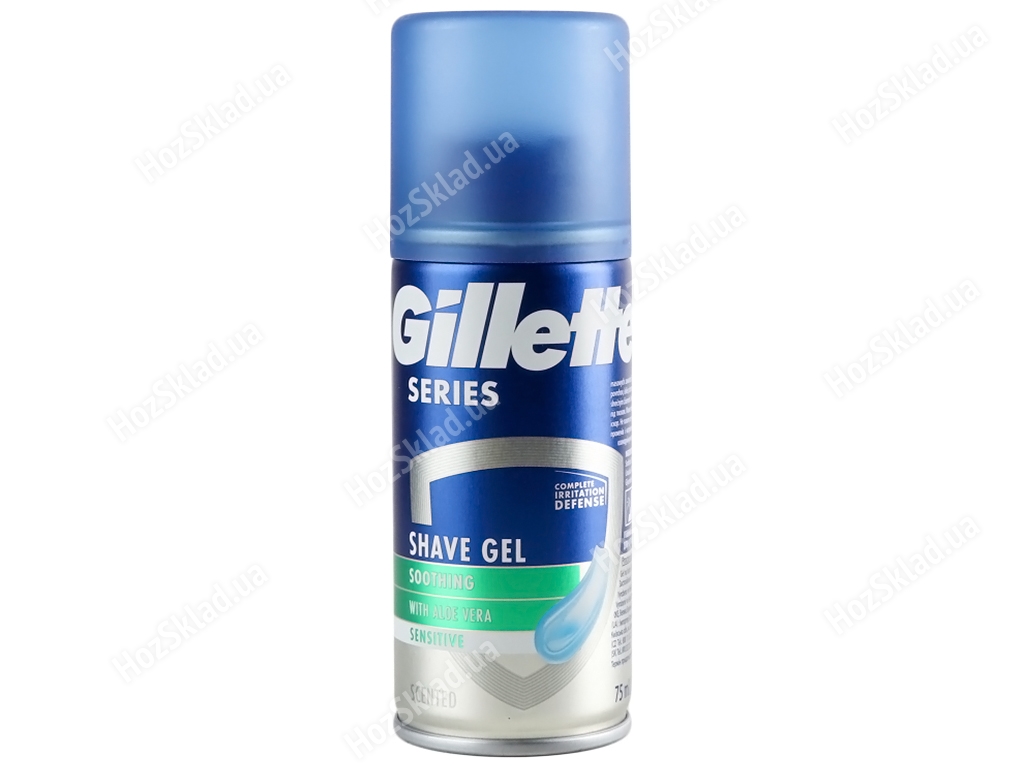 Гель для бритья Gillette Series Sensitive Skin, для чувствительной кожи, 75мл