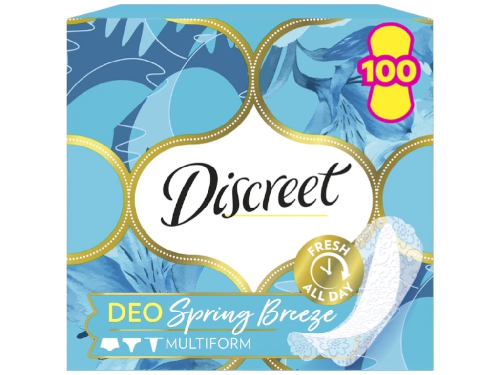 Прокладки щоденні Discreet Deo Spring Breeze Multiform, аромат весняний бриз, 100шт