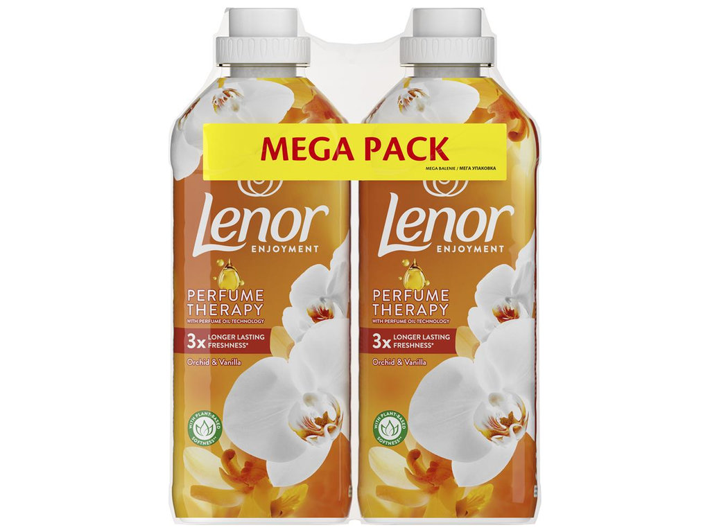 Кондиционер для белья Lenor Ванильная орхидея и Золотой янтарь, 2×925мл (цена за 2 бутылки)