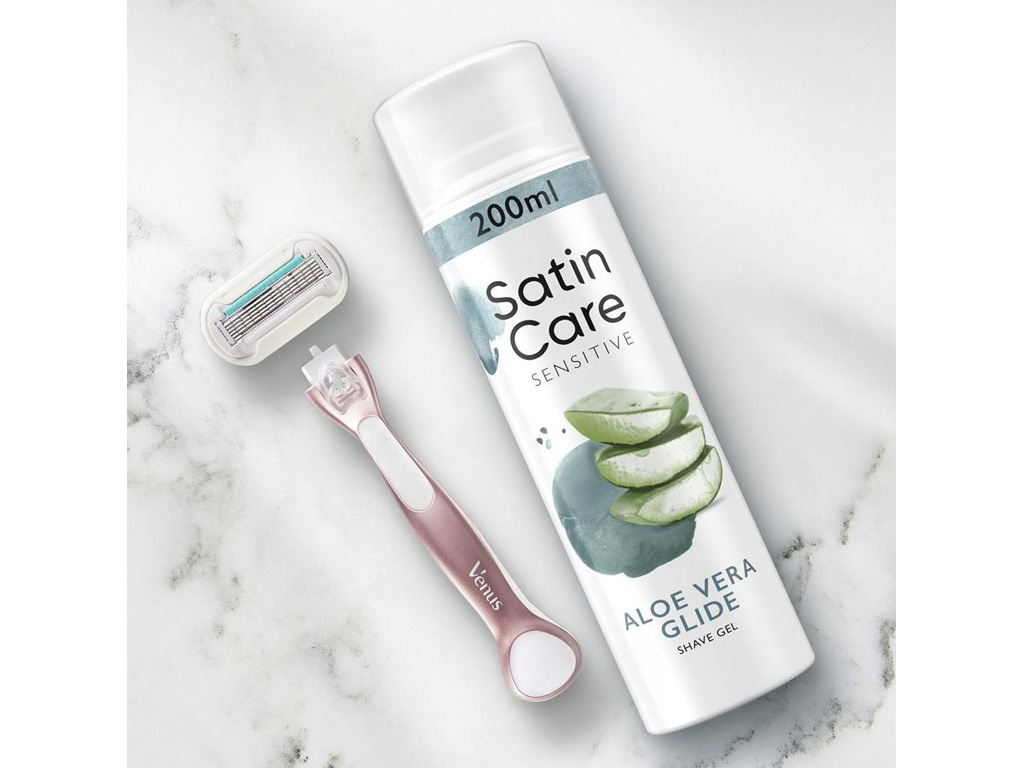 Гель для гоління для чутливої шкіри Gillette Satin Care Sensitive Aloe Vera Glide, 200мл