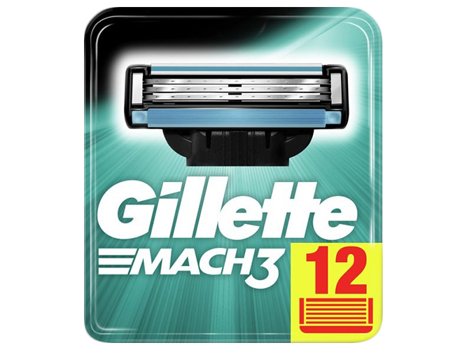 Сменные картриджи для бритья GILLETTE MACH3 12шт