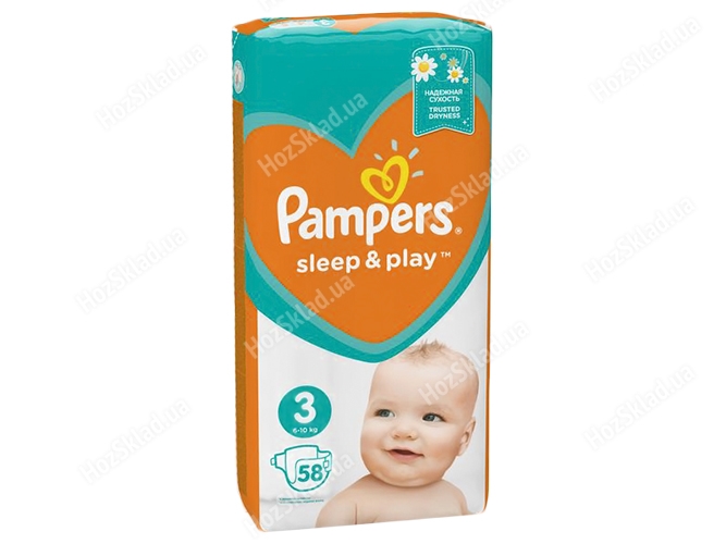 Підгузки Pampers Sleep & Play Midi (6-10кг) 58шт