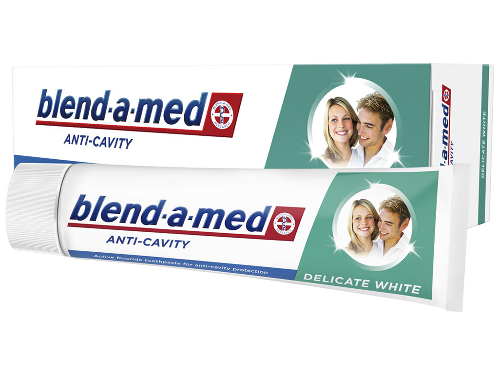 Зубная паста Blend-a-med Анти-кариес, Бережное отбеливание, 75мл