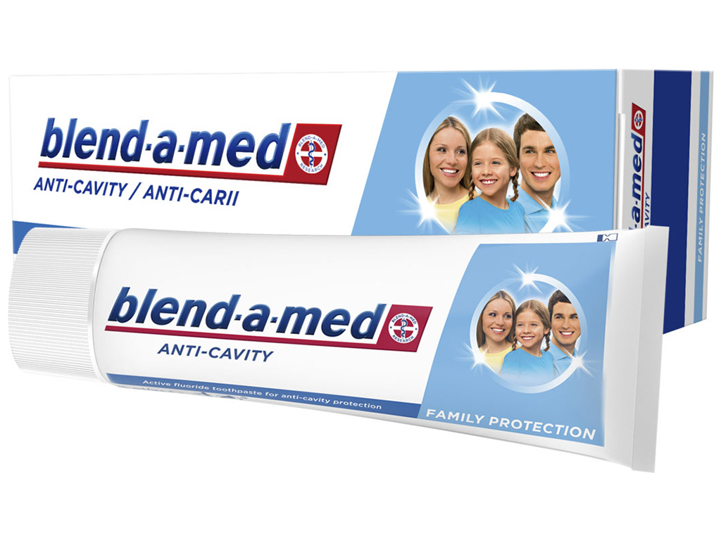 Зубная паста Blend-a-med Анти-кариес, Защита для всей семьи, 75мл