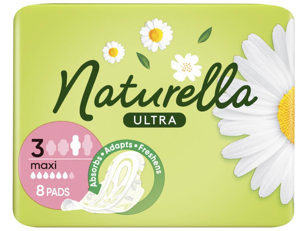 Прокладки гігієнічні Naturella Ultra Maxi, з ароматом, 5 крапель, розмір 3, 8шт