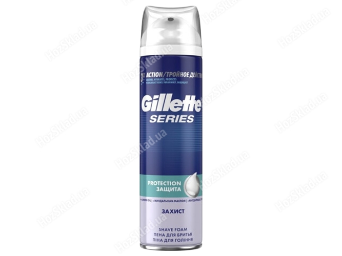 Пена для бритья Gillette Series Protection Защита с миндальним маслом 250мл