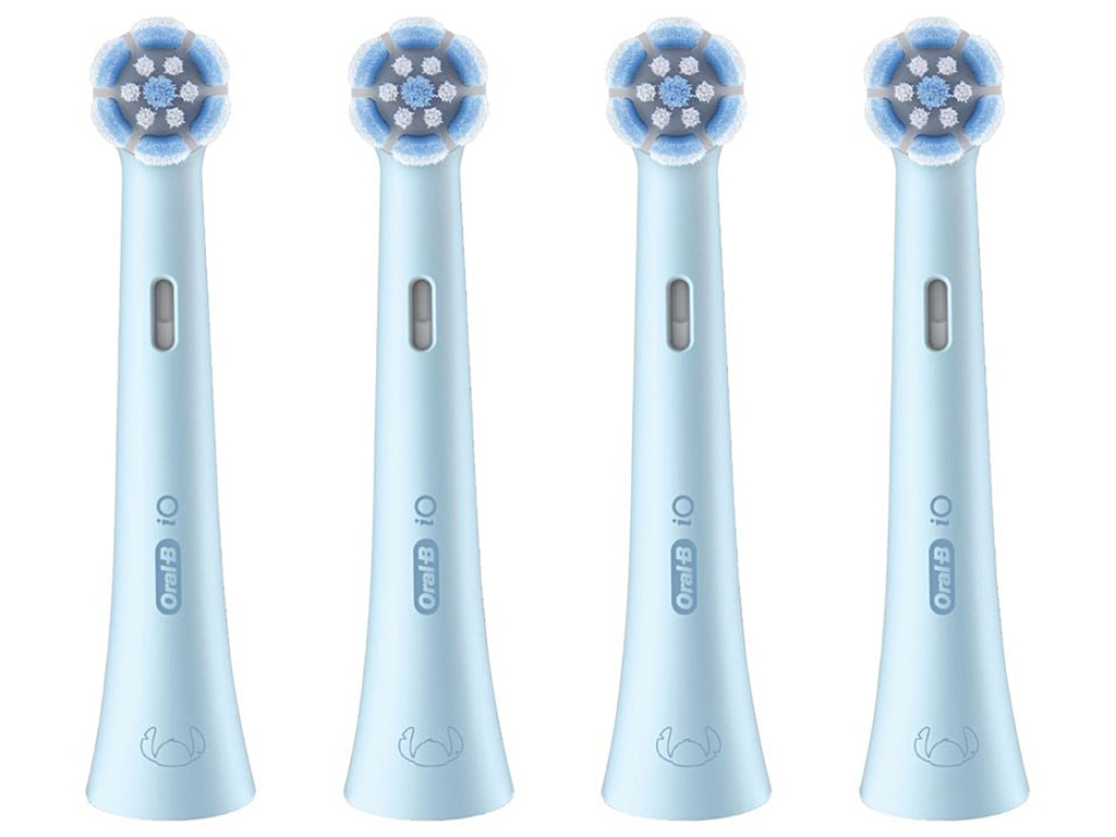 Насадки для электрической зубной щетки Oral-B iO Kids Disney Stitch, детские, пластик, нейлон, 4шт