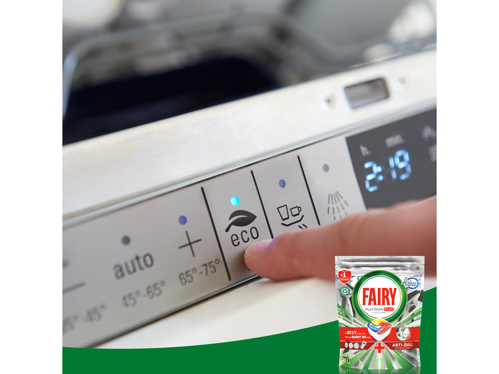 Капсулы для посудомоечных машин Fairy Platinum Plus All in One Lemon, 71шт