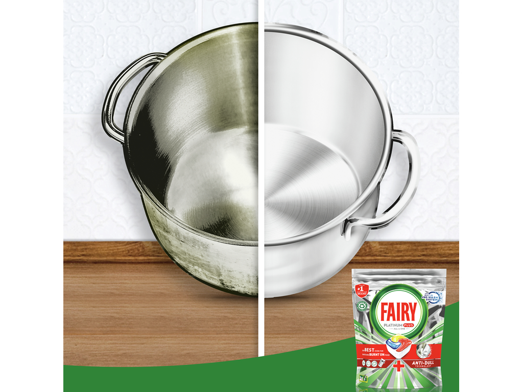 Набор капсул для посудомоечных машин Fairy Platinum Plus Лимон, 114шт