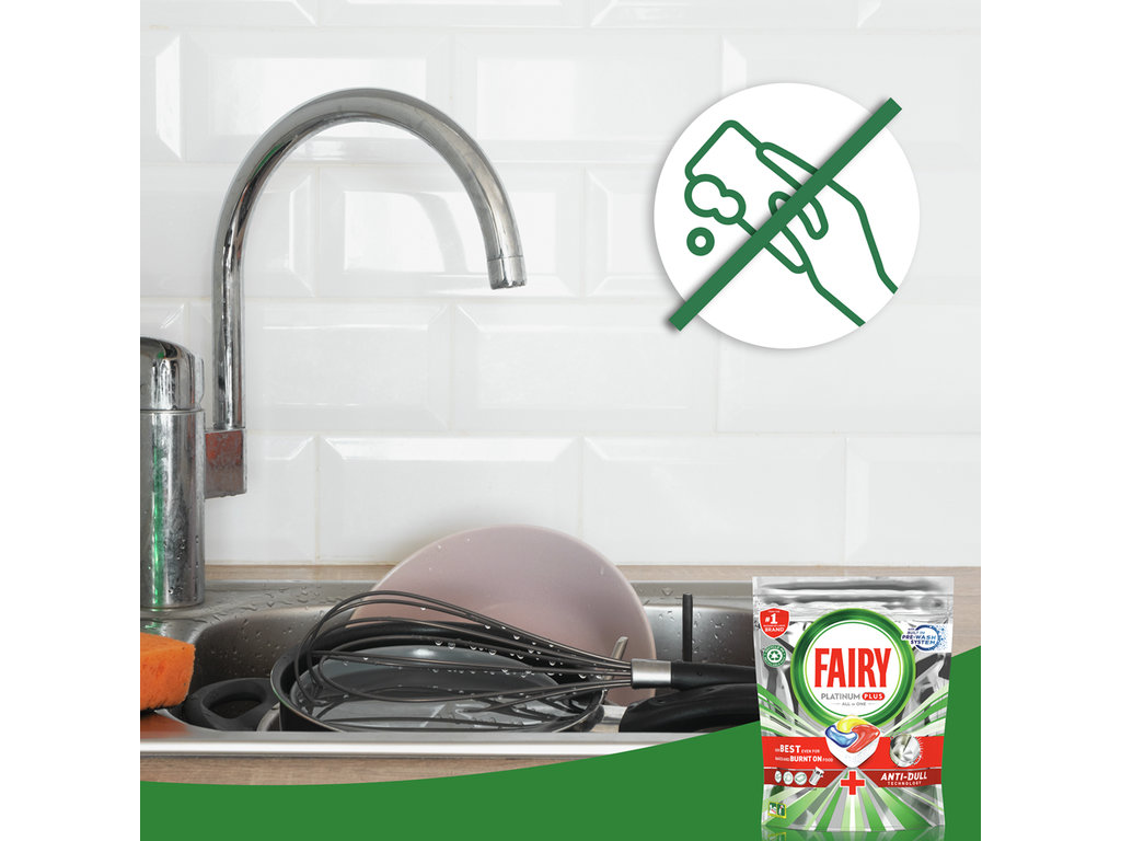 Капсули для посудомийної машини Fairy Platinum Plus All in One, 25 шт