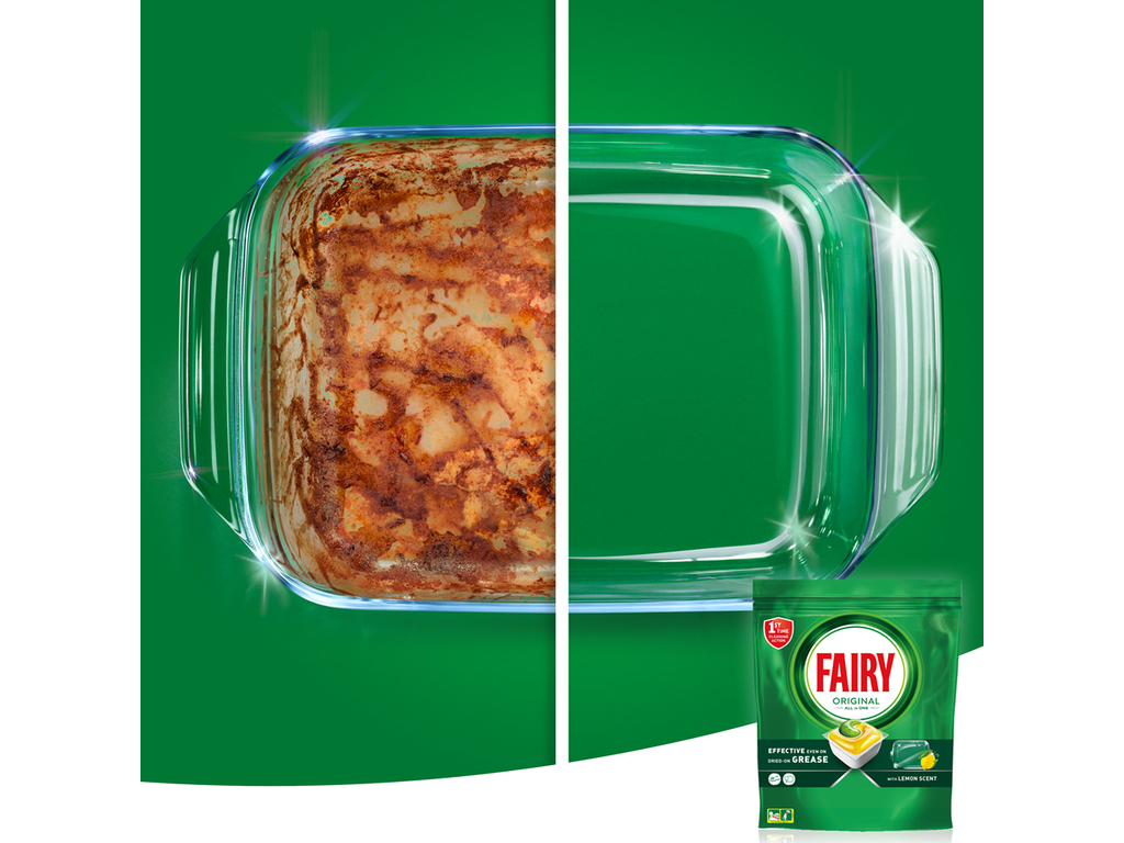 Капсулы для посудомоечных машин Fairy Original «Все в одном» с ароматом лимона, 100шт