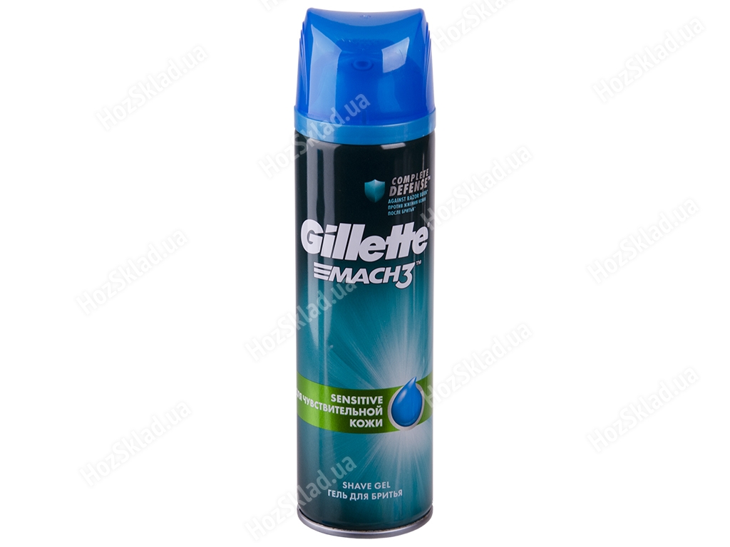 Гель для бритья Gillette Mach3 Sensitive для чувствительной кожи 200мл