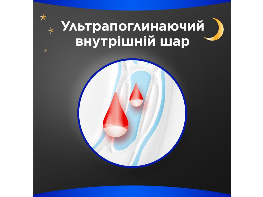 Прокладки гигиенические Always Maxi Night, с крыльями, 7 капель, 6шт