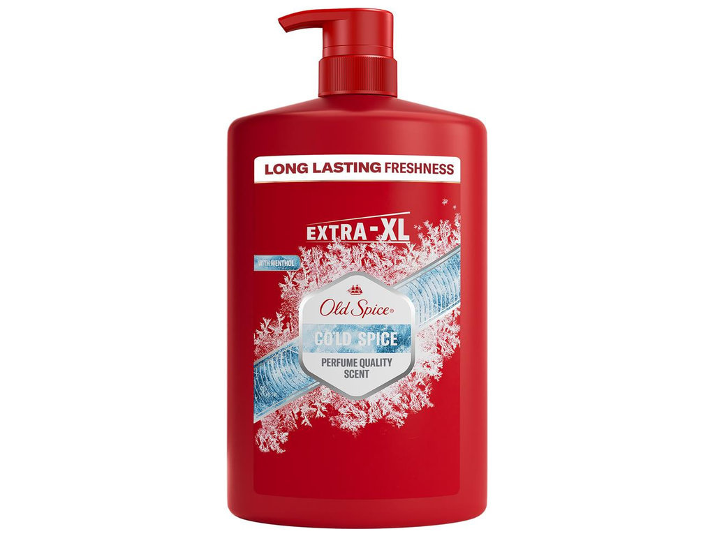 Гель для душа и шампунь 2 в 1 Old Spice Cold Spice Extra XL, 1000 мл