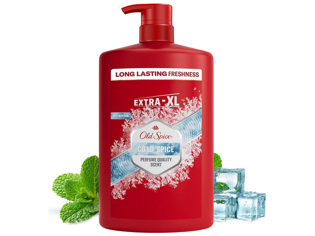 Гель для душа и шампунь 2 в 1 Old Spice Cold Spice Extra XL, 1000 мл