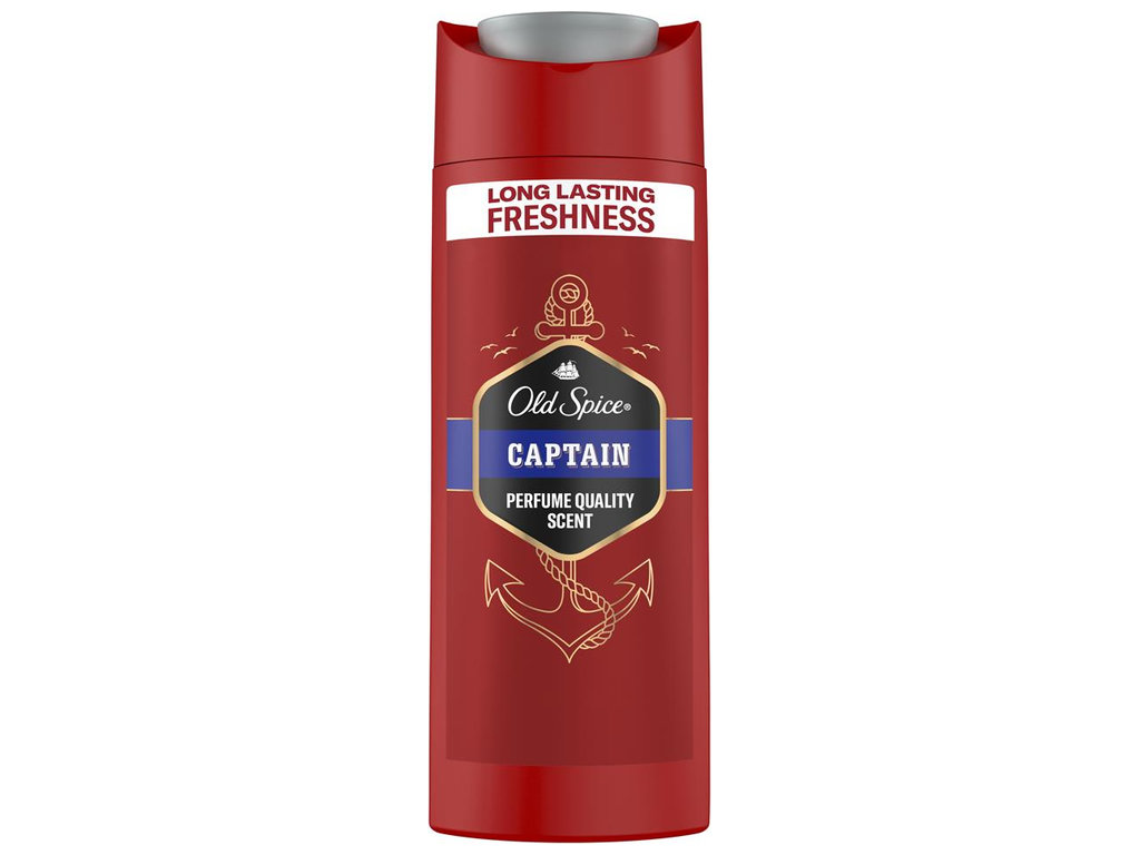 Гель для душа 3-в-1 Old Spice Captain, для тела, волос и лица, 90мл