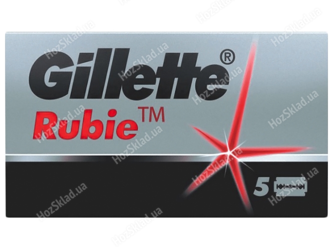 Лезвия Gillette Rubbie platinum двусторонние 5шт