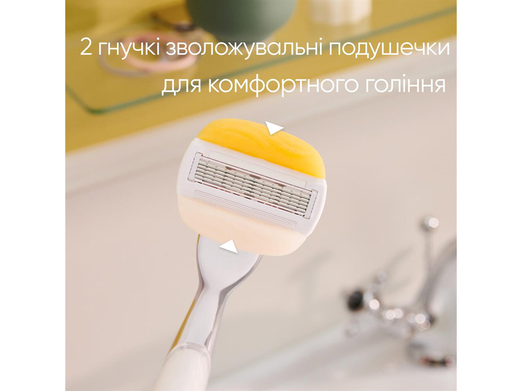 Бритва с 5 лезвиями Venus&Olay ComfortGlide Coconut с металлической ручкой, 1 кассета