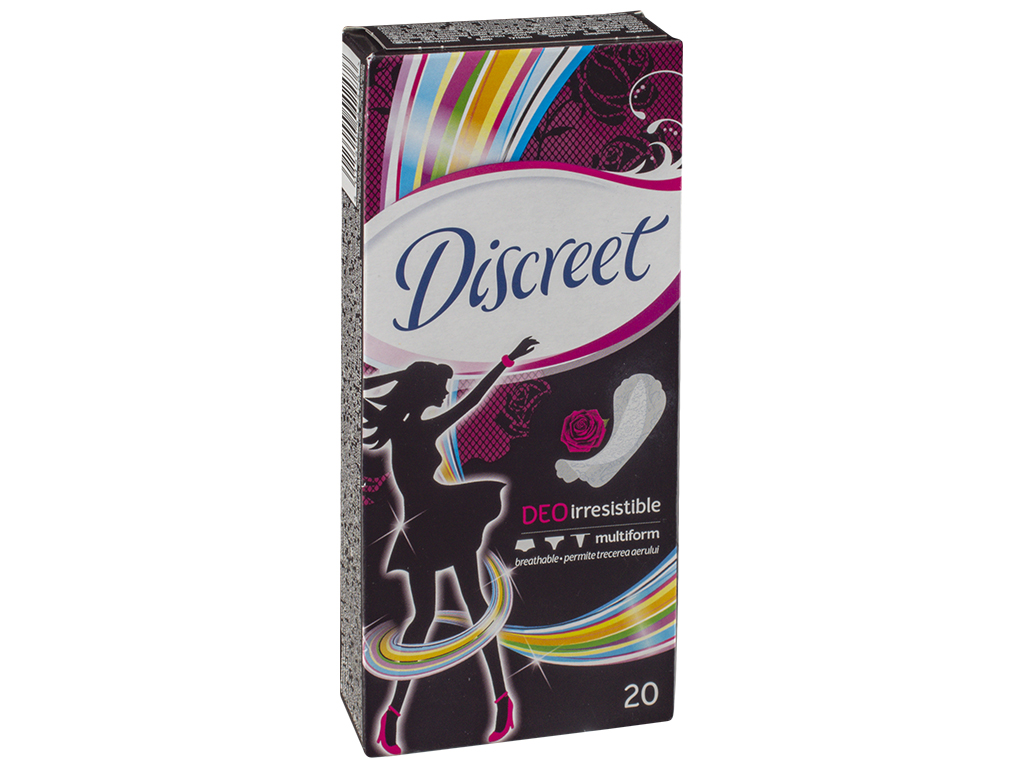 Прокладки ежедневные Discreet "Deo Irresistible Multiform Single" 20шт
