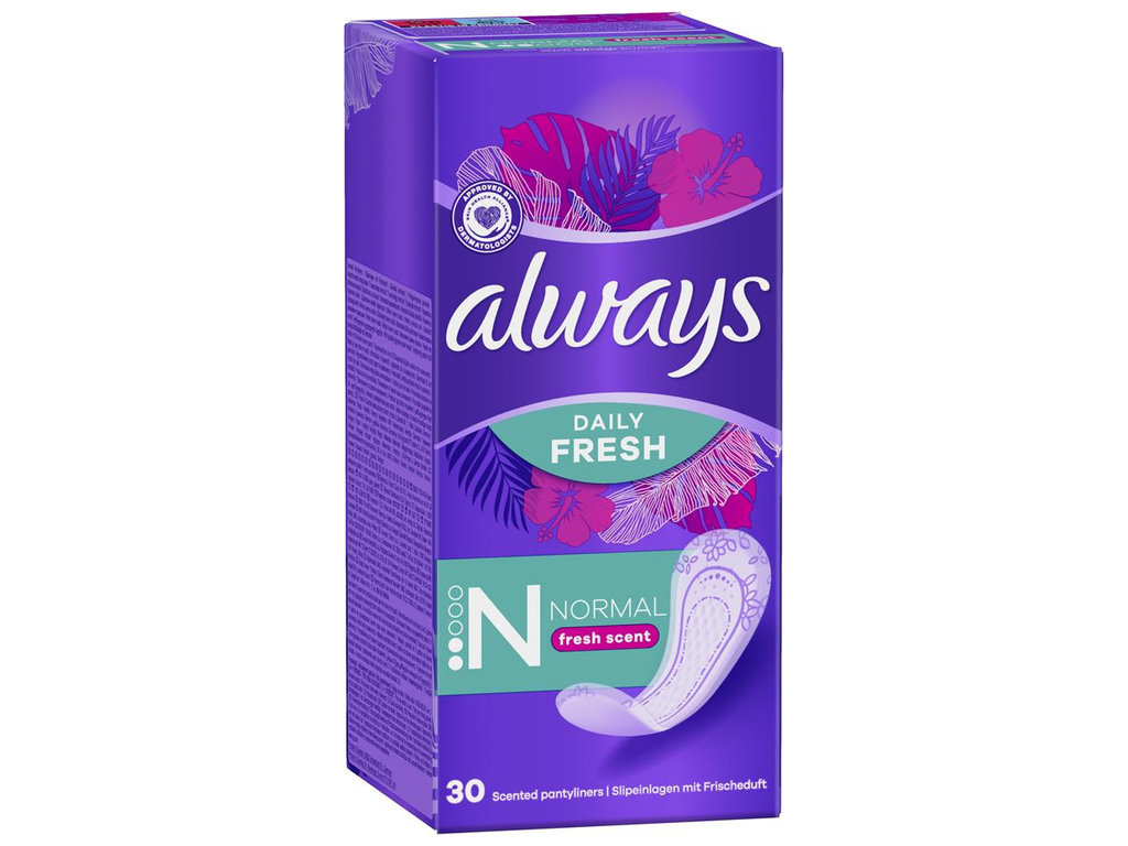 Прокладки Always Daily Fresh Normal Single, ежедневные, 30шт