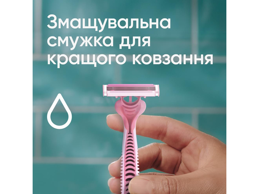 Станок для бритвы Gillette Simply Venus 3, одноразовый, с алоэ, 3 лезвия, пластик, цвет розовый, 4шт