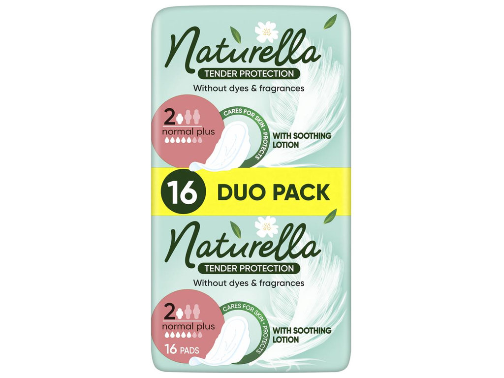 Прокладки гігієнічні Naturella, без аромату, з лосьйоном, 5 крапель, розмір 2, 16шт