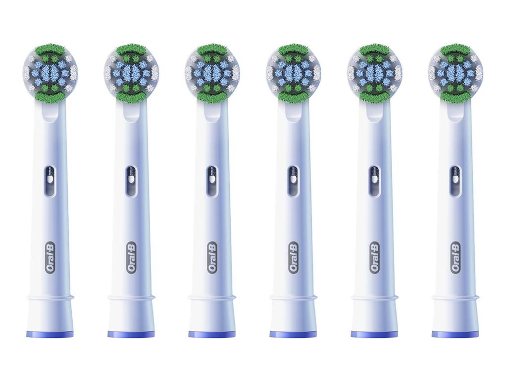Насадки для электрической зубной щетки Oral-B Pro Precision Clean, пластик, нейлон, цвет белый, 6шт