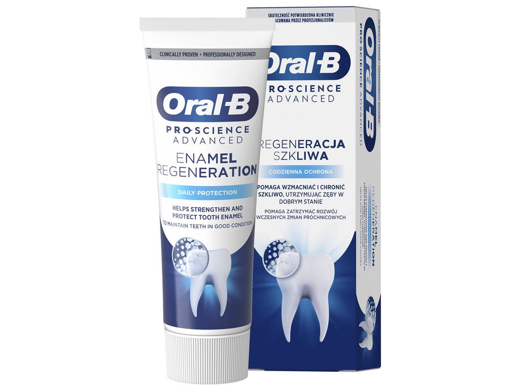 Паста зубная Oral-B Pro-Science, Восстановление эмали, Ежедневная защита, 75мл