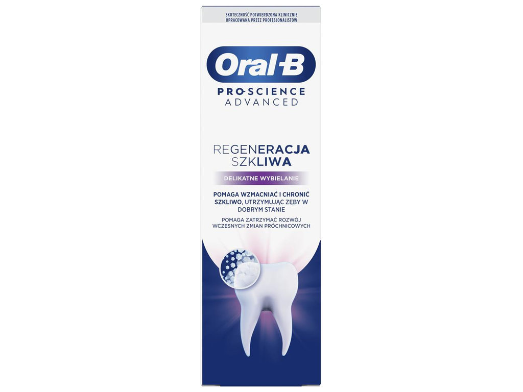 Паста зубна Oral-B Pro-Science Відновлення емалі, Делікатне відбілювання, 75мл