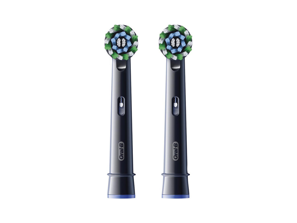 Насадки для електричної зубної щітки Oral-B Pro Cross Action, пластик, нейлон, колір чорний, 2шт