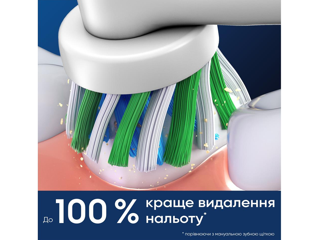Насадки для электрической зубной щетки Oral-B Pro Cross Action, пластик, нейлон, цвет белый, 6шт