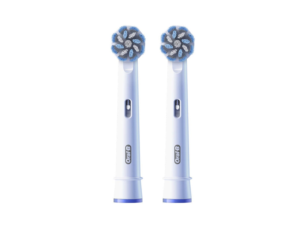 Насадки для електричної зубної щітки Oral-B Pro Sensitive Clean, пластик, нейлон, колір білий, 2шт