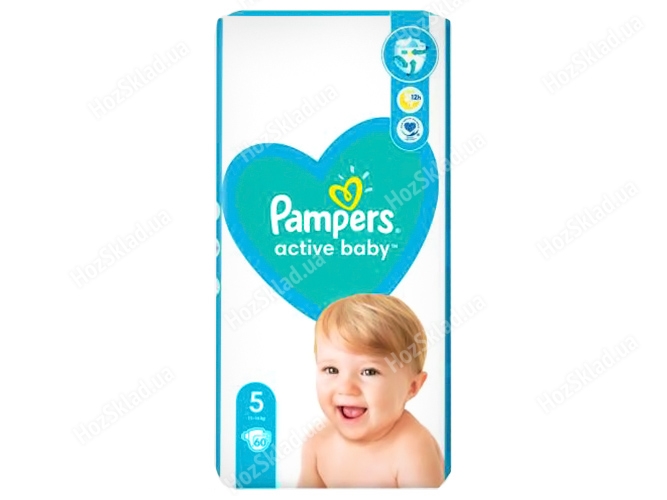 Підгузки одноразові PAMPERS Active Baby Розмір 5 Junior 11-16кг 60шт