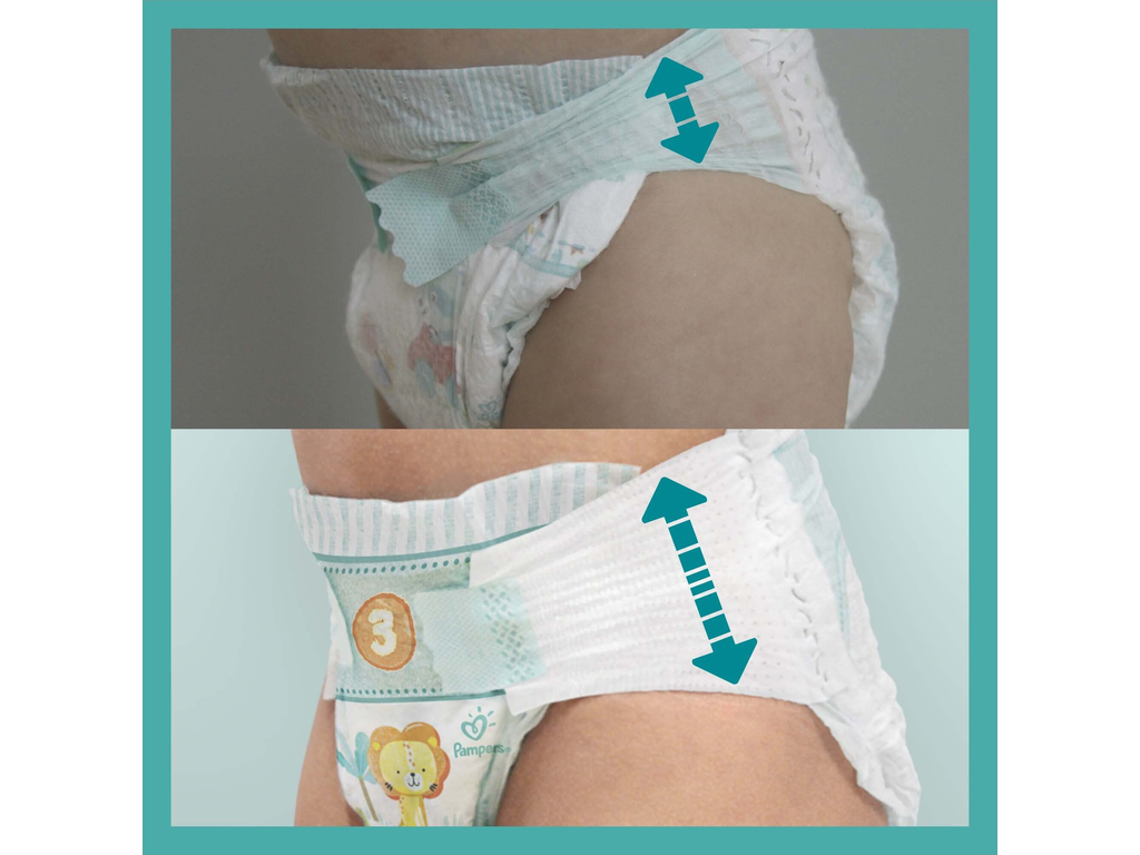 Подгузники одноразовые Pampers Active Baby, размер 3 Midi, 6–10кг, 58шт