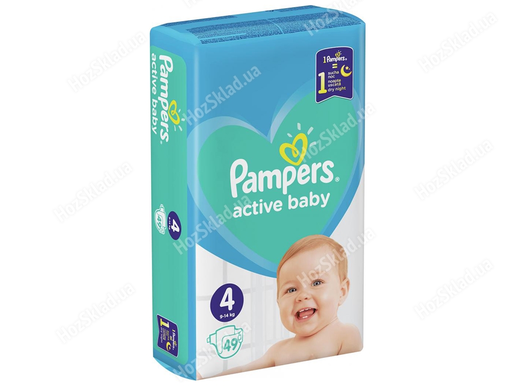 Підгузки Pampers Active Baby Maxi (9-14кг) 49шт
