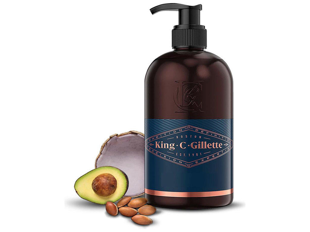 Шампунь Gillette King C., мужской, для бороды и лица, с кокосовой водой, 350мл
