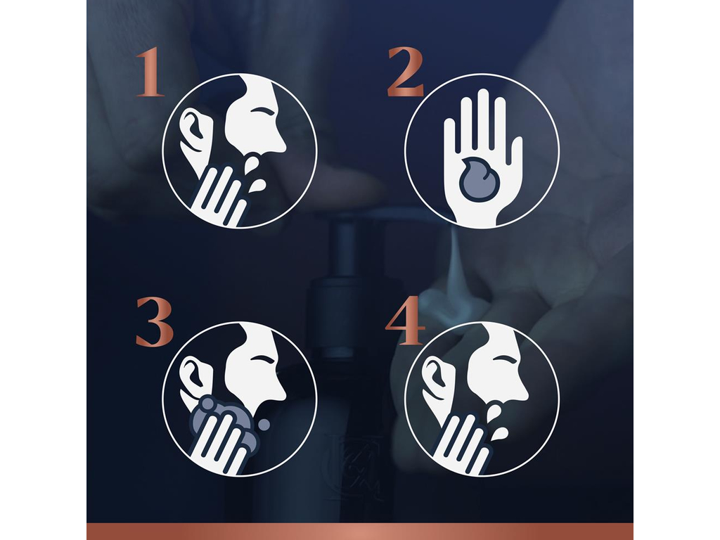 Шампунь Gillette King C., мужской, для бороды и лица, с кокосовой водой, 350мл