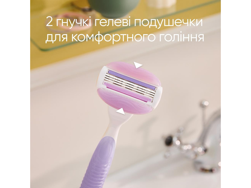 Станок для бритья Gillette Venus ComfortGlide Breeze, 6 сменных картриджей, цвет сиреневый