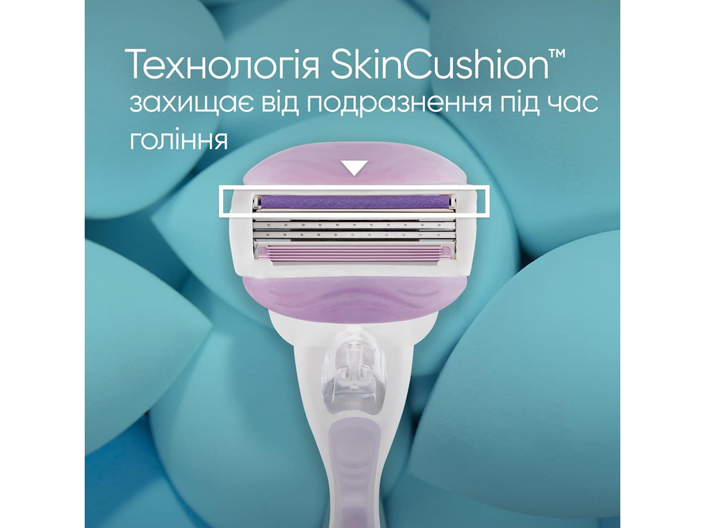 Станок для бритья Gillette Venus ComfortGlide Breeze, 6 сменных картриджей, цвет сиреневый