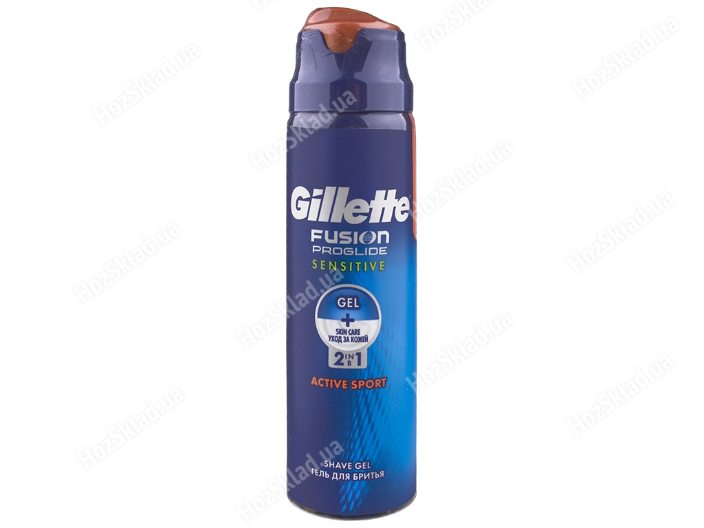 Гель для гоління Gillette Fusion ProGlide Sensitive Active Sport 170мл
