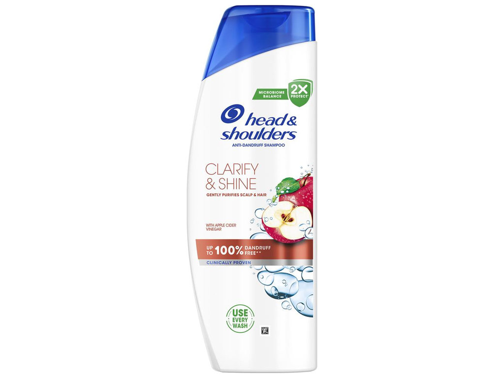 Шампунь Head Shoulders Очищення та блиск, проти лупи, з яблучним оцтом, 400мл