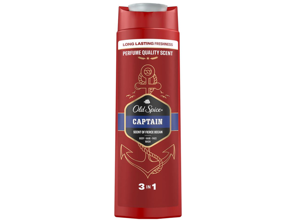 Гель для душа Old Spice Captain, с ароматом океана, 400мл