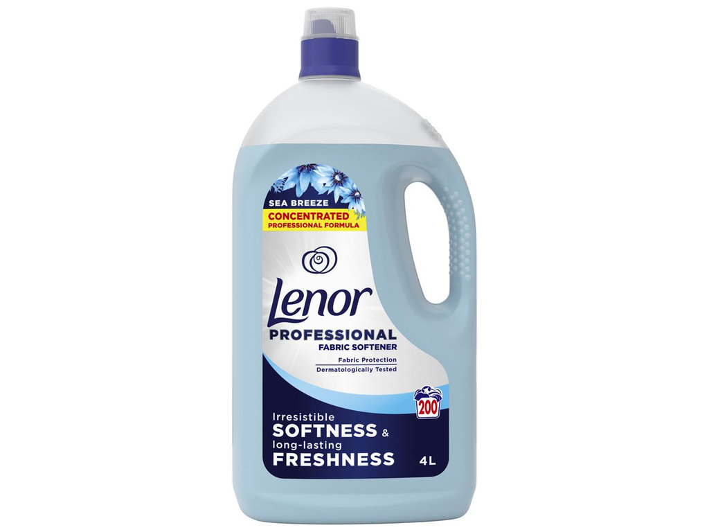 Кондиционер для белья Lenor Professional Морской Бриз, 200 циклов, 4л