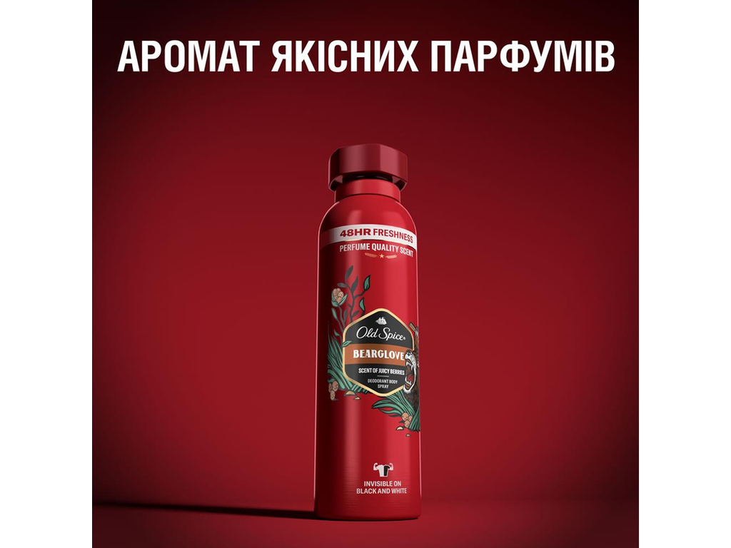 Дезодорант аэрозольный Old Spice Bearglove, до 48 часов, аромат сочных ягод, 150мл