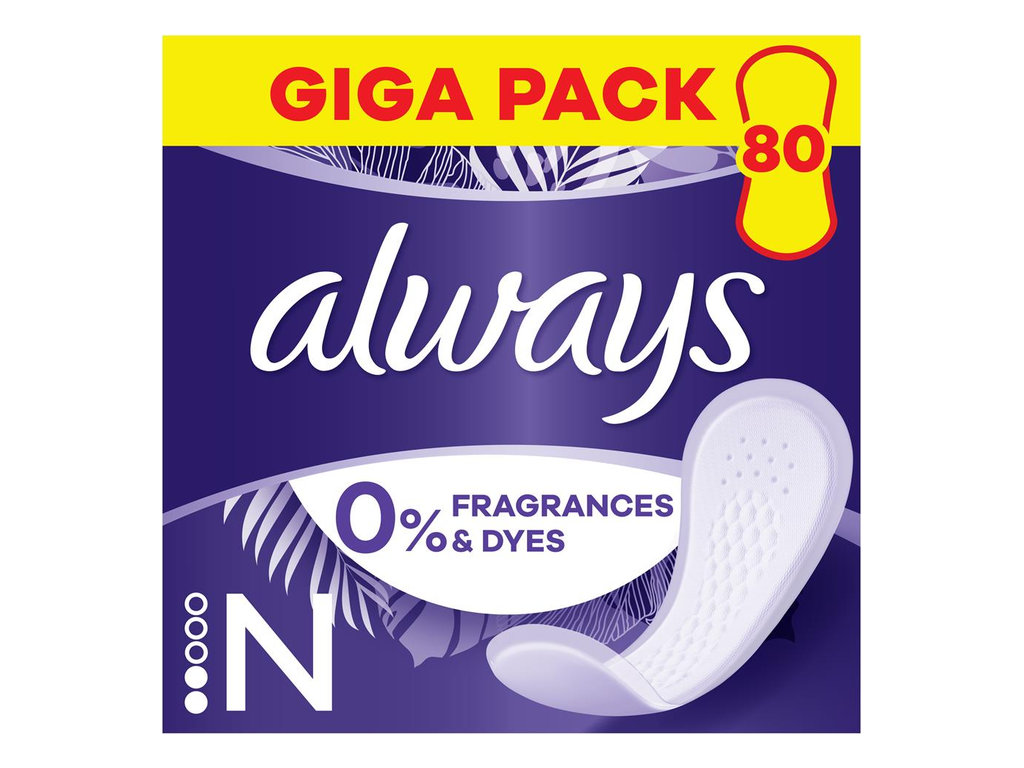 Прокладки ежедневные Always Daily Fresh Normal, 80шт, 2капли