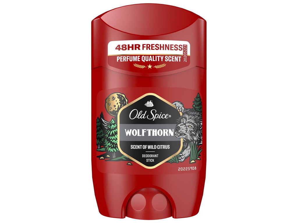Дезодорант-стик Old Spice Wolfthorn, до 48 часов, с ароматом диких цитрусов, 50мл