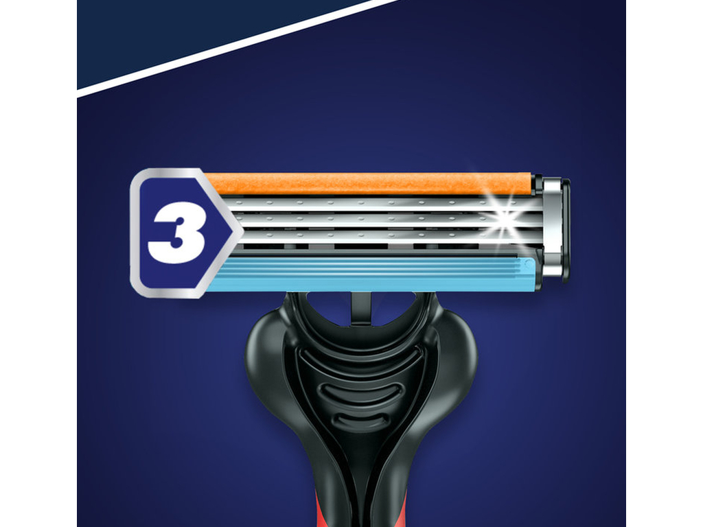 Станок для бритья Gillette Blue 3 Nitro Plus, одноразовый, 3 лезвия, пластик, хром, 6шт