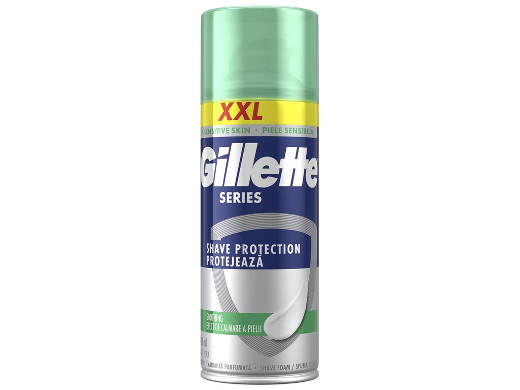 Пена для бритья Gillette Series Soothing с алоэ вера XXL, 400 мл