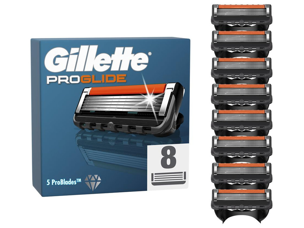 Картриджи сменные Gillette Fusion5 ProGlide, сталь, 8шт