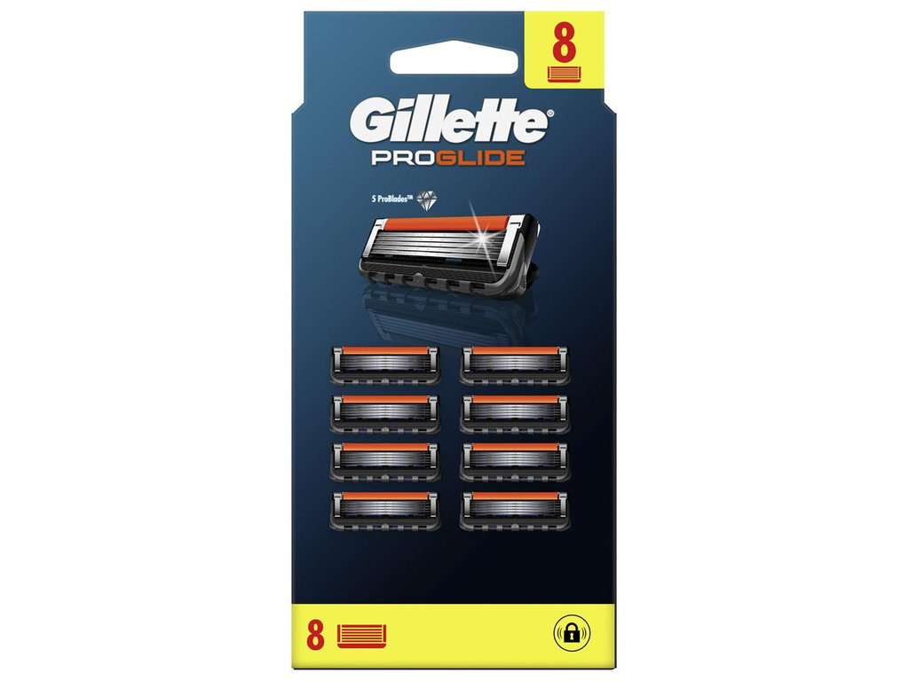 Картриджи сменные Gillette Fusion5 ProGlide, сталь, 8шт